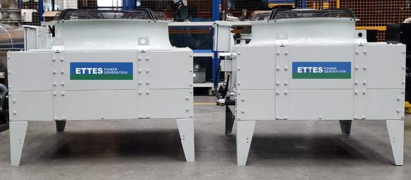 Remote-radiators-of-biogas-generating-set-CCHP-unit-ETTES-POWER